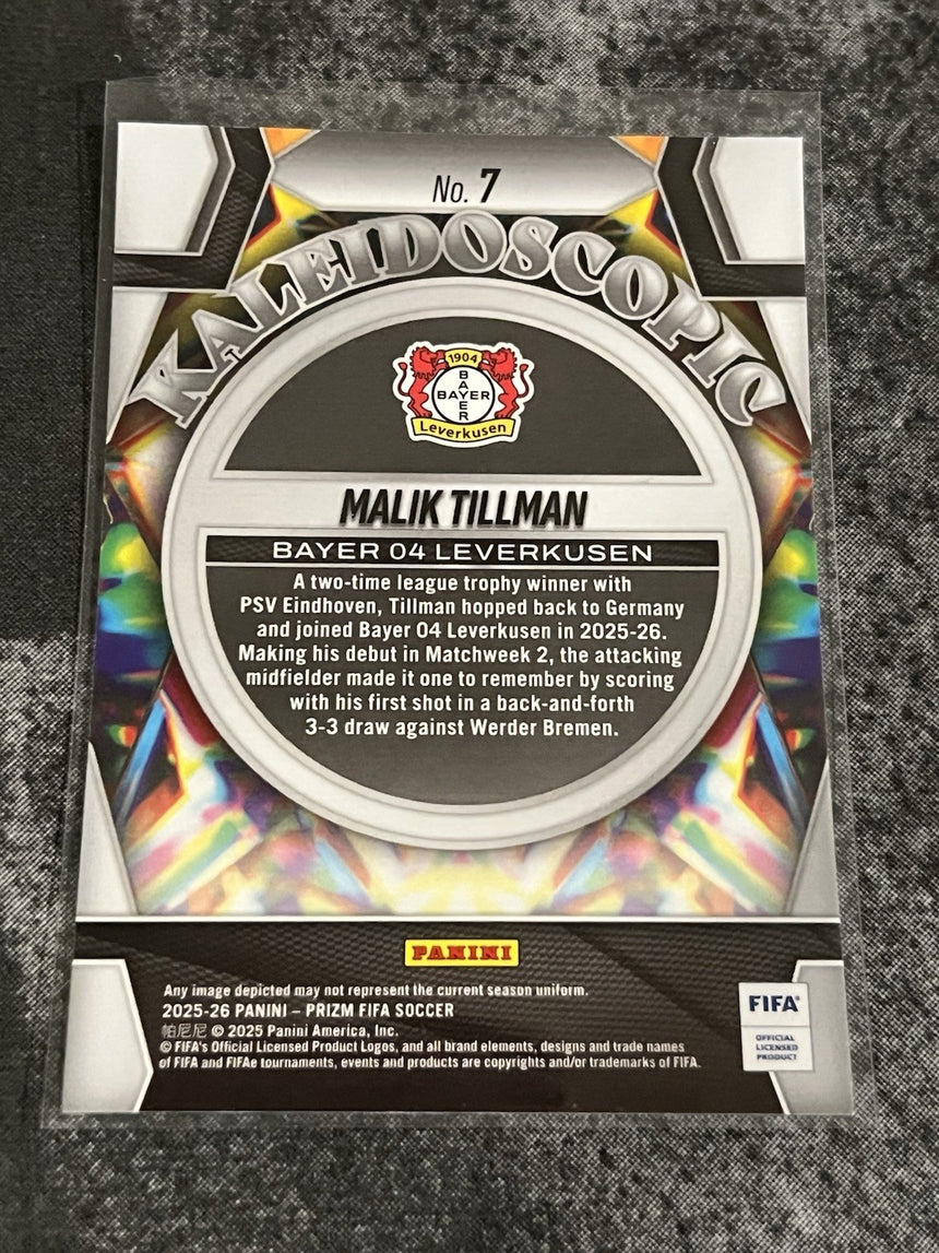 2025-26-panini-prizm-fifa-soccer-kaleidoscopic-malik-tillman-bayer-leverkusen-additional-three