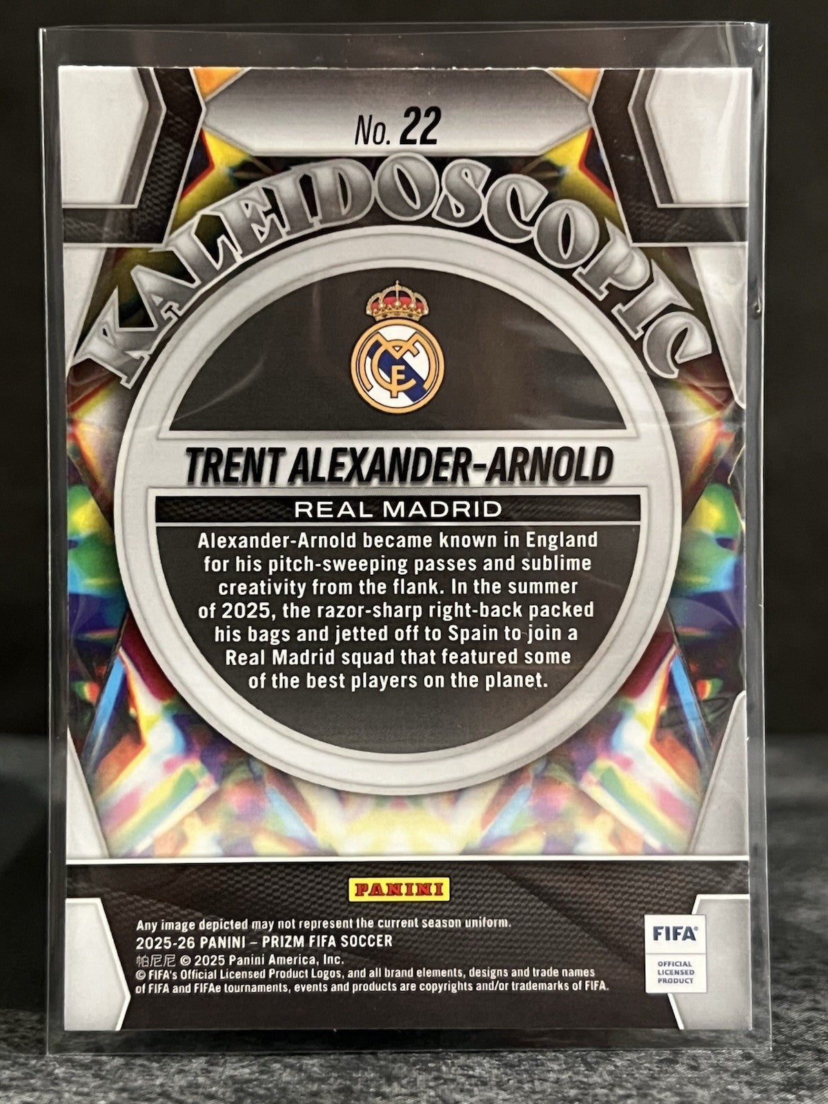 2025-26 Panini Prizm FIFA Soccer KALEIDOSCOPIC Trent Alexander