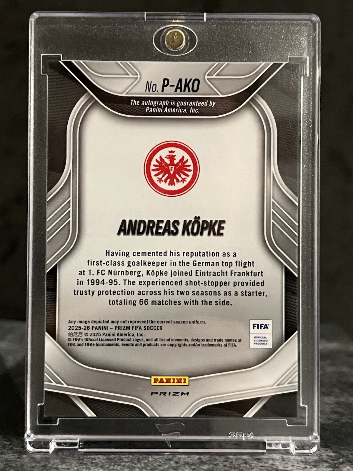 2025-26 Panini Prizm FIFA Soccer Red Pulsar Prizm PENMANSHIP Auto