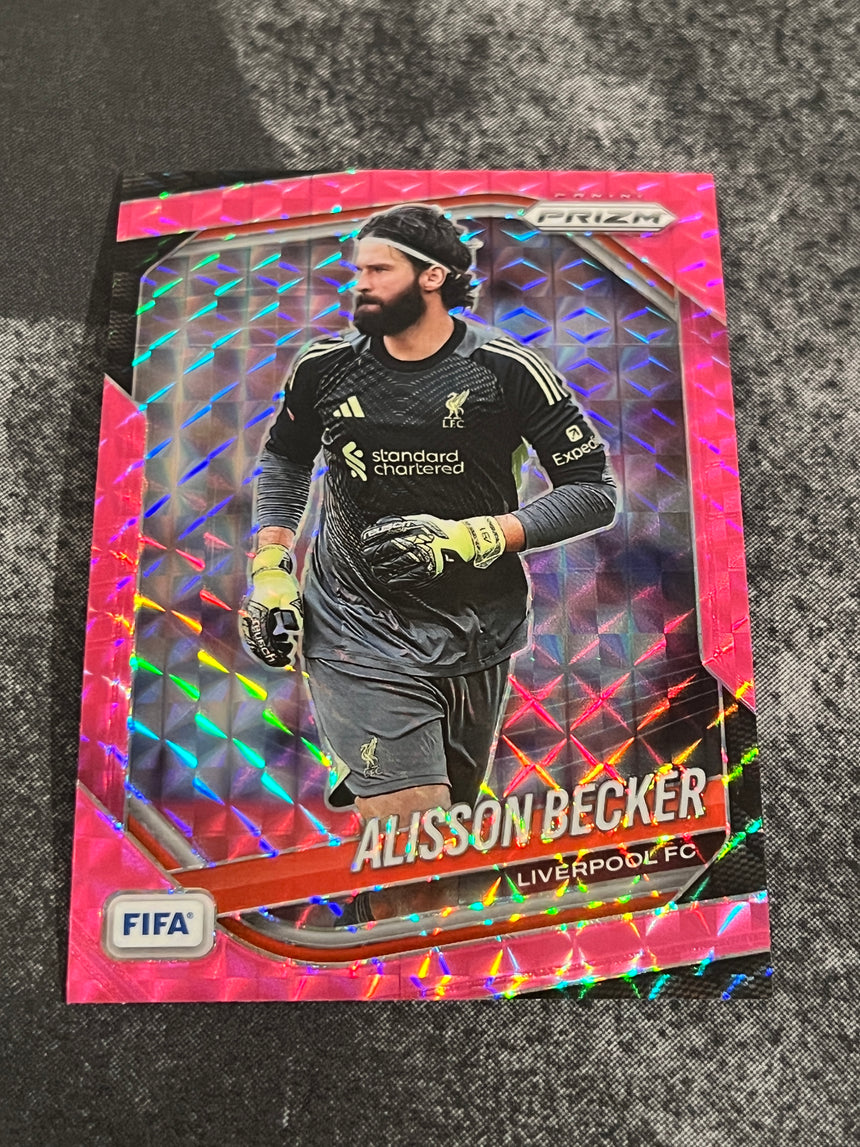 2025-26-panini-prizm-fifa-soccer-pink-mosaic-prizm-alisson-becker-liverpool-fc-additional-one