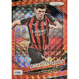 2025-26-panini-prizm-fifa-soccer-red-mosaic-prizm-christian-pulisic-ac-milan-front