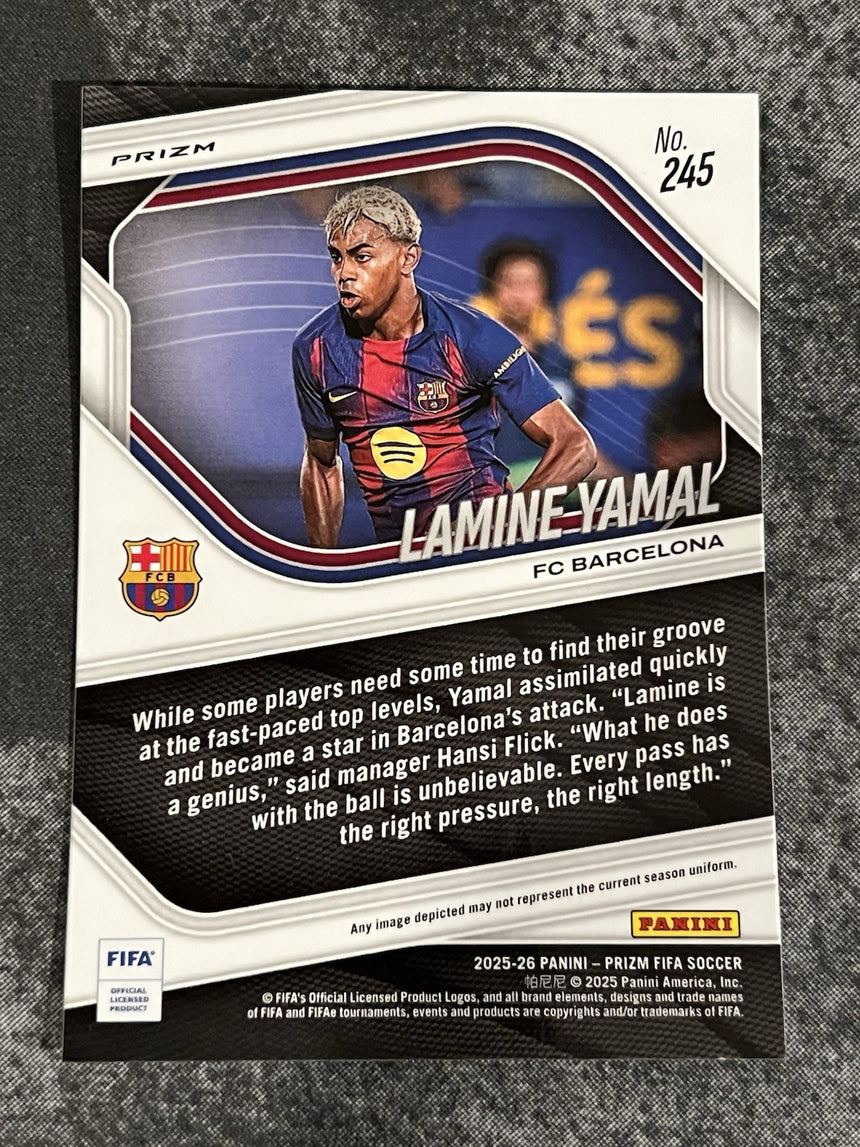 2025-26-panini-prizm-fifa-soccer-silver-mosaic-prizm-lamine-yamal-fc-barcelona-additional-three
