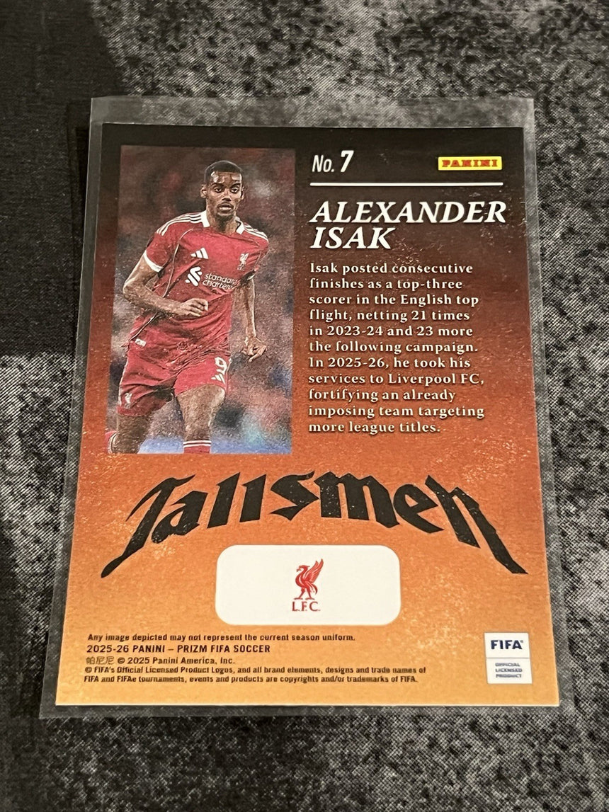2025-26-panini-prizm-fifa-soccer-talismen-alexander-isak-liverpool-fc-additional-three
