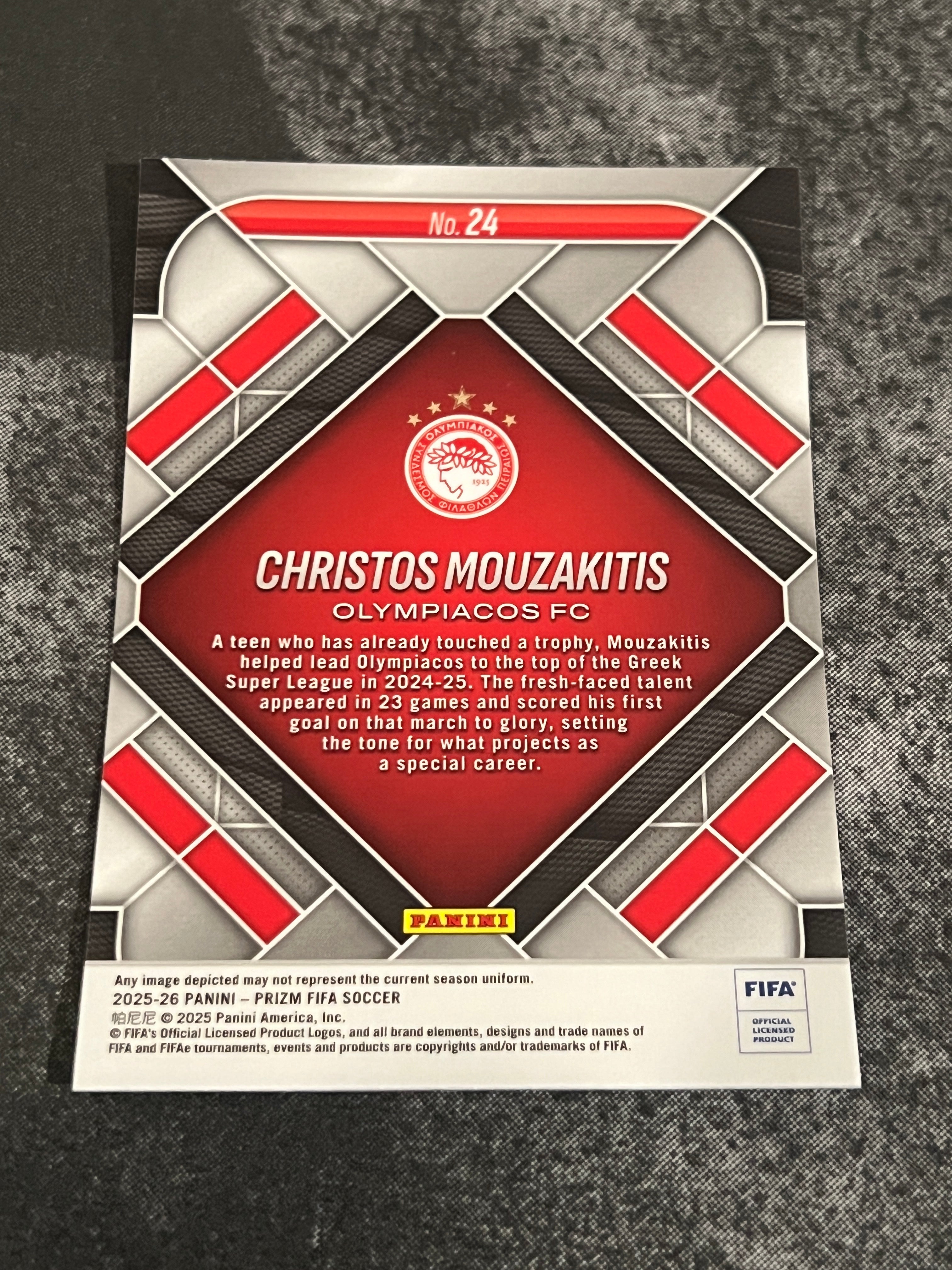 2025-26 Panini Prizm FIFA Soccer Rookie EMERGENT Christos