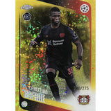 2025-26-topps-chrome-ucc-gold-mini-diamonds-christian-kofane-275-bayer-04-leverkusen-front