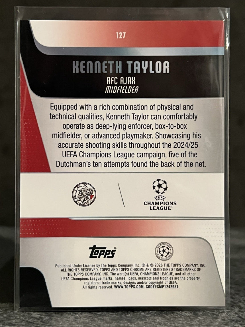 2025-26-topps-chrome-ucc-kenneth-taylor-pink-refractor-250-ajax-additional-one