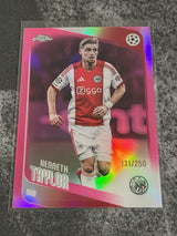 2025-26-topps-chrome-ucc-kenneth-taylor-pink-refractor-250-ajax-additional-two