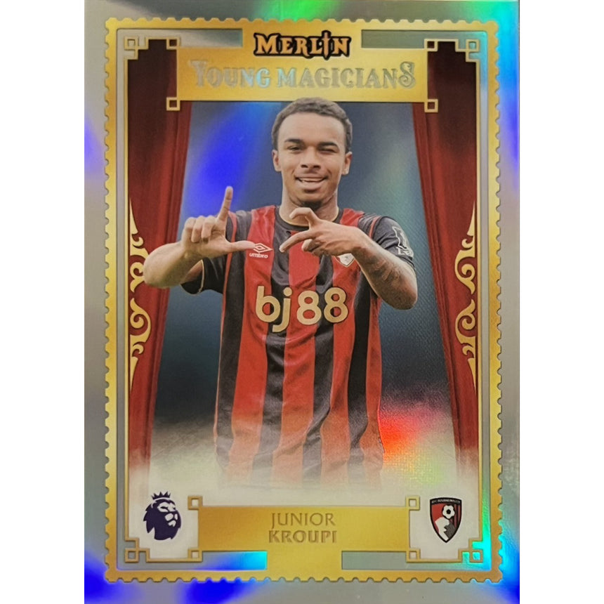 2026-topps-merlin-premier-league-young-magicians-junior-kroupi-afc-bournemouth-front