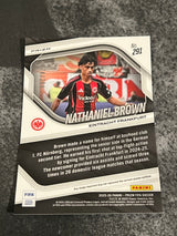 2025-26 Prizm FIFA Soccer Blue Mosaic Prizm Nathaniel-Brown /209 Eintracht Frankfurt