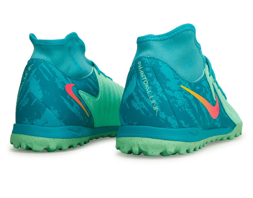 Nike Men's Phantom Luna II Academy LV8 TF Green Glow/Black Heel