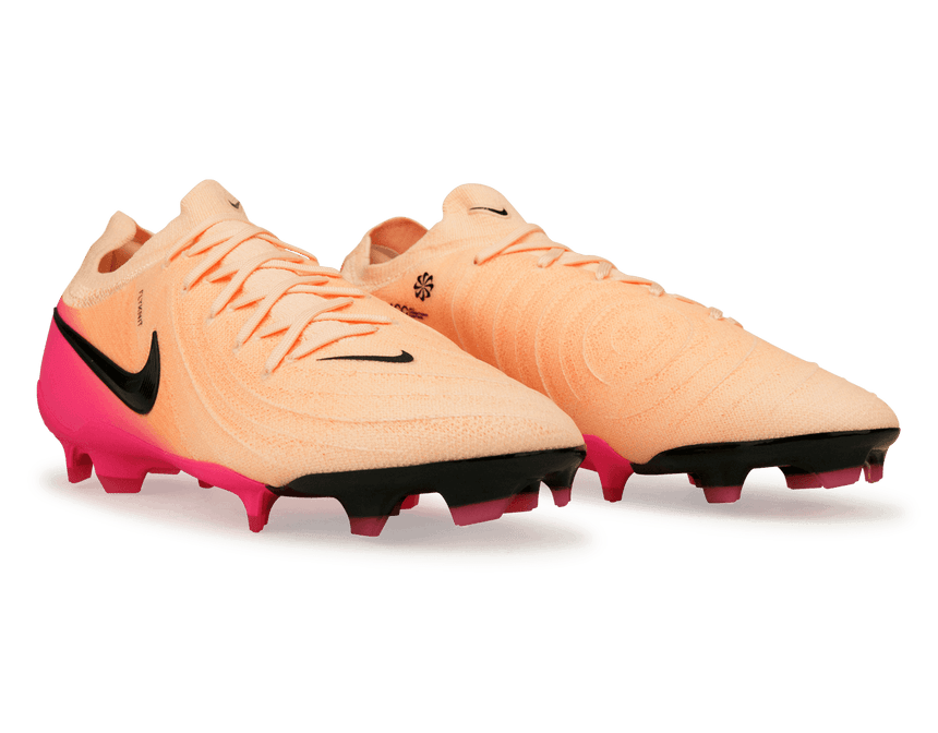 Nike Men's Phantom GX II Pro FG Crimson Tint/Black/Pink Blast Side Together