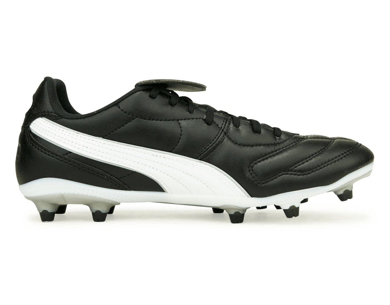 PUMA Men's King Liga FG/AG Black/White Side