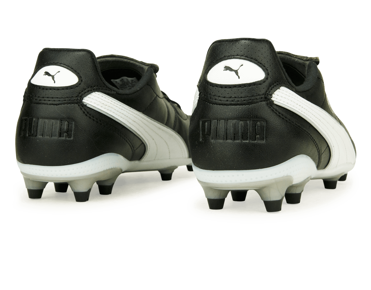 PUMA Men's King Liga FG/AG Black/White Side Back