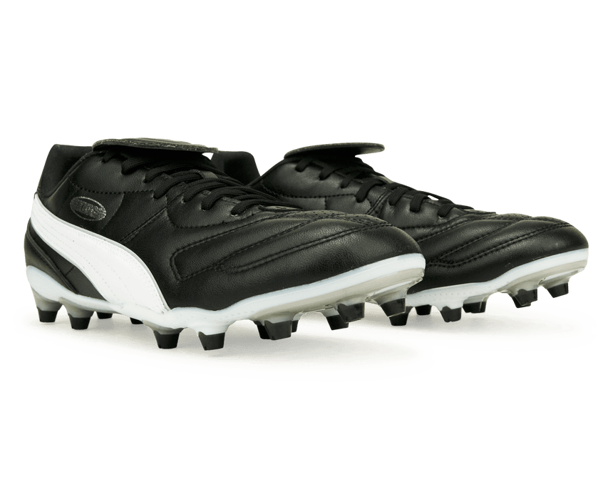 PUMA Men's King Liga FG/AG Black/White Side Back Together