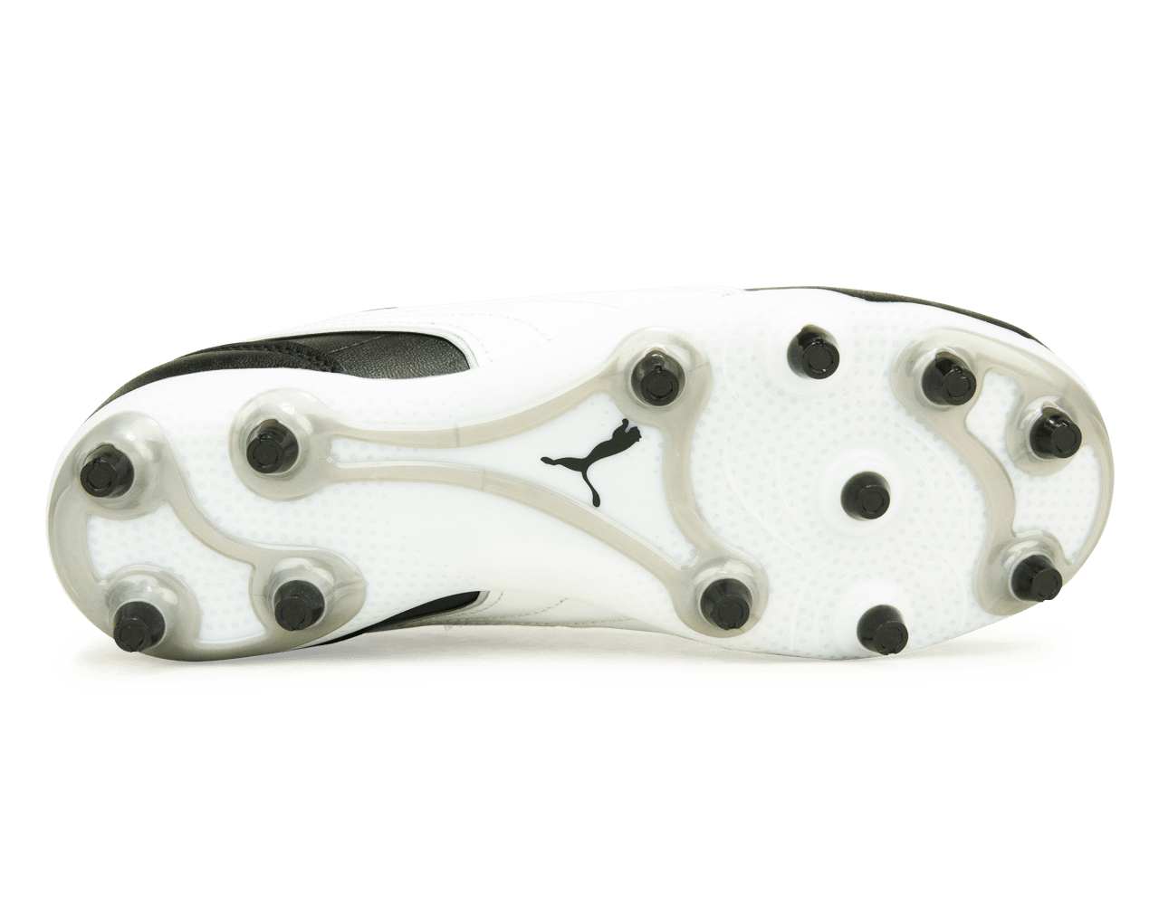 PUMA Men's King Liga FG/AG Black/White Side Back Together Sole