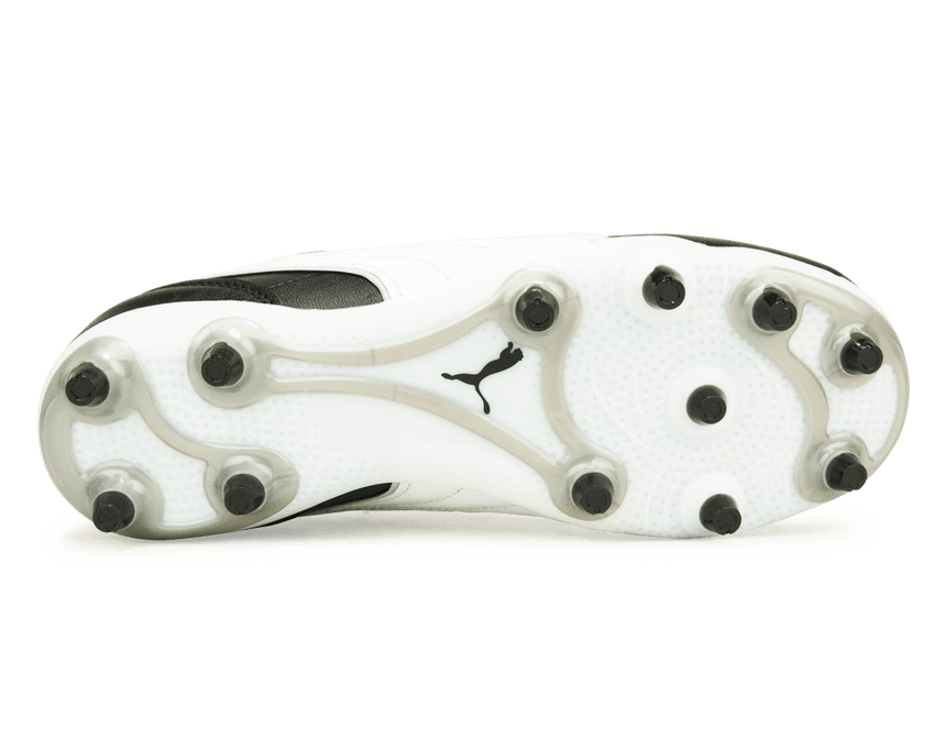 PUMA Men's King Liga FG/AG Black/White Side Back Together Sole