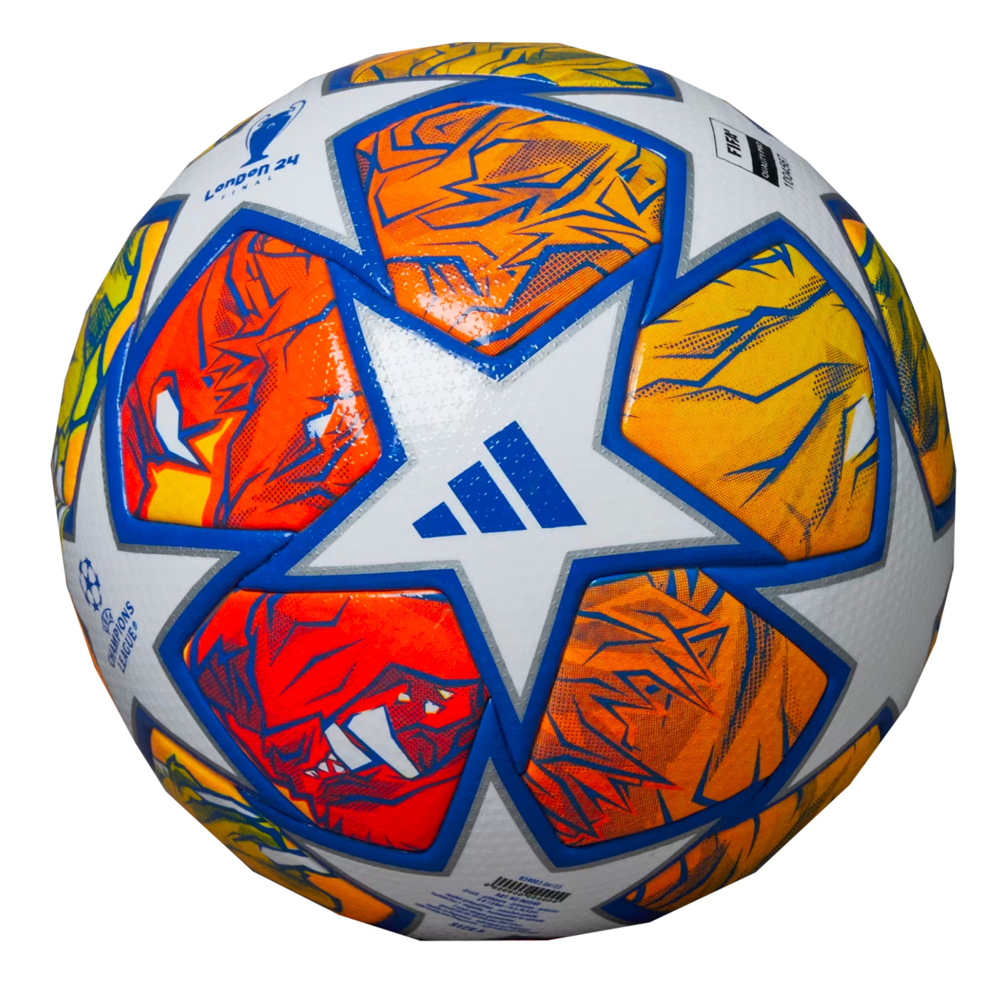 adidas 2024 Champions League London Final Official Match Ball White/Multi Color Back