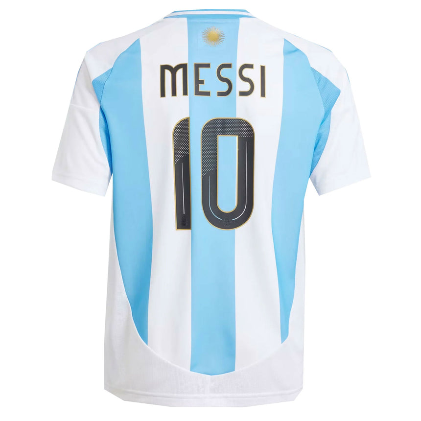 adidas Argentina Kids Home Stadium 2024/25 Jersey w/ Messi #10 Back