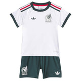 adidas Baby Mexico World Cup 2026 Away Mini Kit White Both