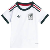 adidas Baby Mexico World Cup 2026 Away Mini Kit White Front