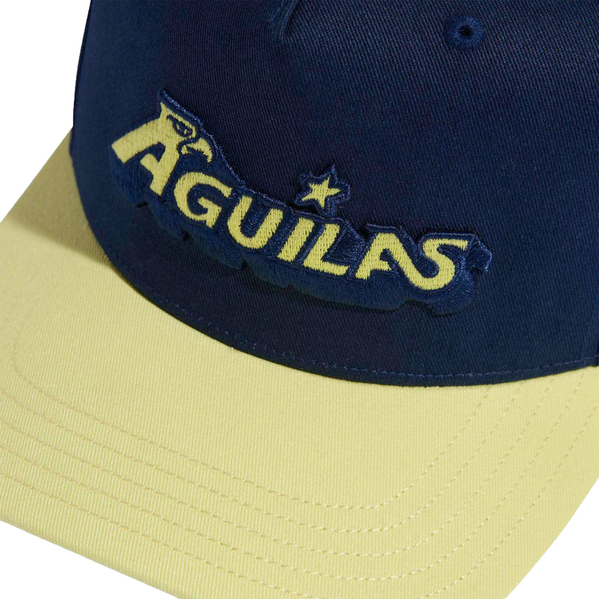adidas Club America 2025/26 Snapback Cap Navy/Yellow Crest