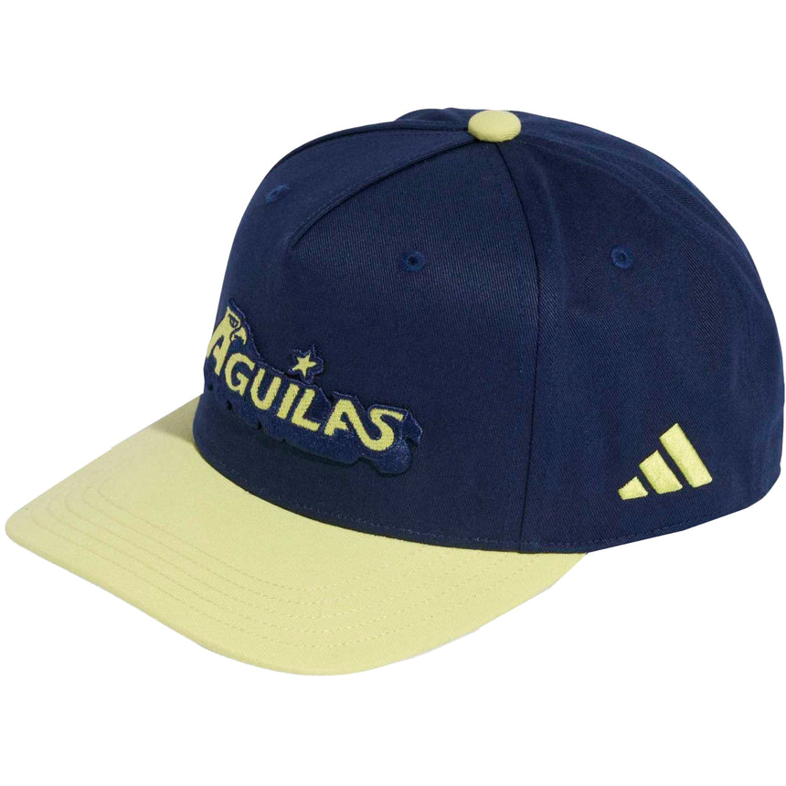 adidas Club America 2025/26 Snapback Cap Navy/Yellow Front