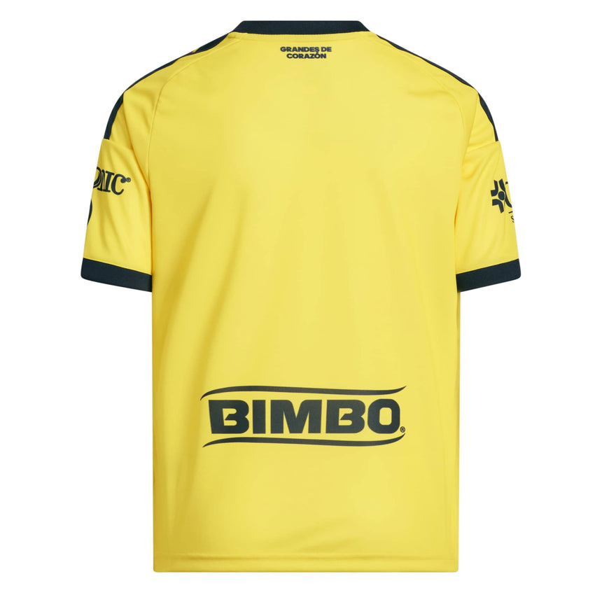 adidas Club America Kids Home Stadium 2026/27 Jersey Yellow Back