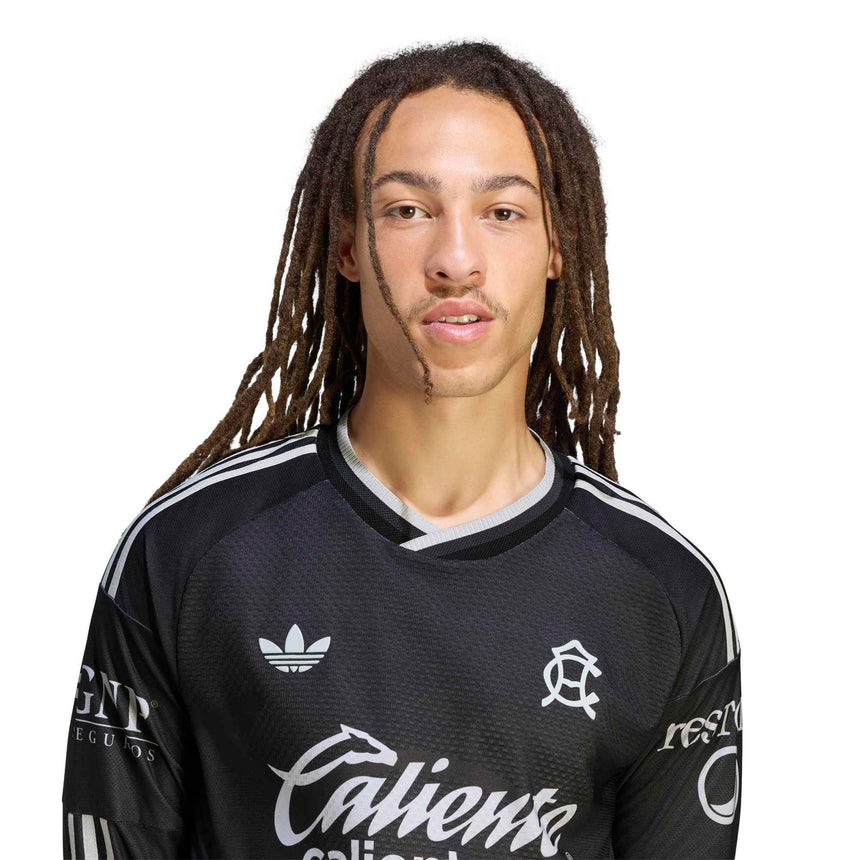 adidas Club America Men's Away Authentic Long Sleeve 2026/27 Jersey Black Crest