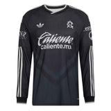 adidas Club America Men's Away Authentic Long Sleeve 2026/27 Jersey Black Front