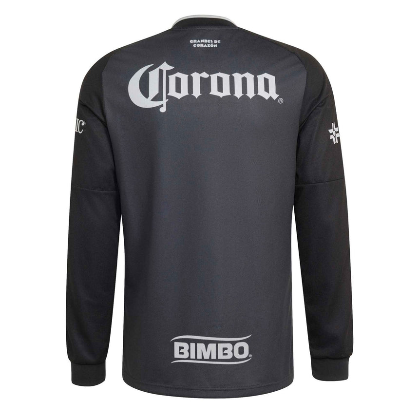 adidas Club America Men's Away Stadium Long Sleeve 2026/27 Jersey Black Back