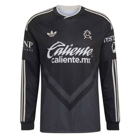 adidas Club America Men's Away Stadium Long Sleeve 2026/27 Jersey Black Front