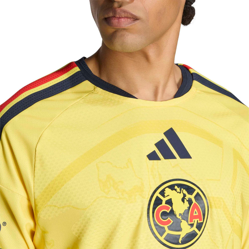 adidas Club America Men's Home Authentic Long Sleeve 2026/27 Jersey Yellow Crest
