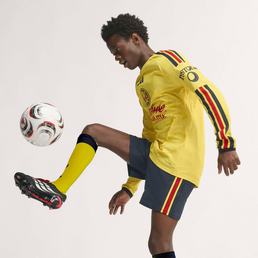 adidas Club America Men's Home Authentic Long Sleeve 2026/27 Jersey Yellow Model