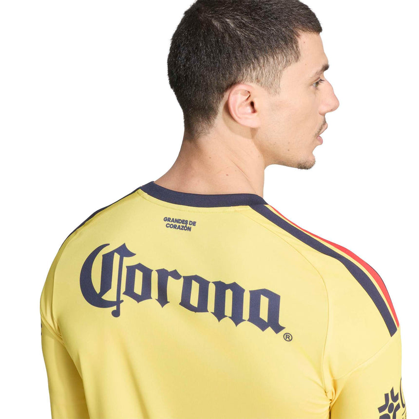 adidas Club America Men's Home Stadium Long Sleeve 2026/27 Jersey Yellow Neck