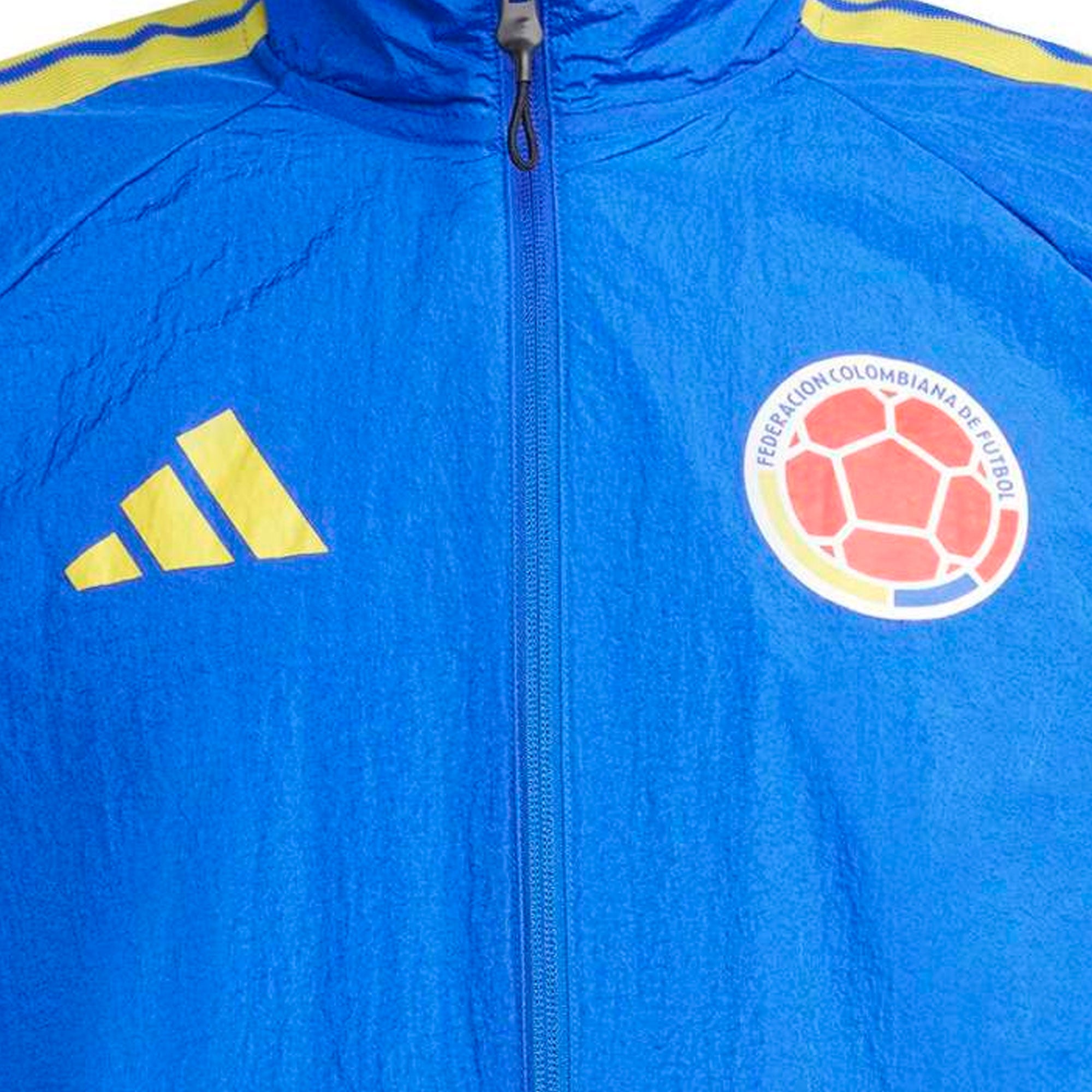 adidas Colombia Men's Home Anthem 2026 Jacket Blue/Yellow – Azteca