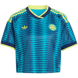 adidas Colombia Women's Away Cropped 2026 Jersey Turquoise Front