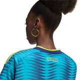 adidas Colombia Women's Away Cropped 2026 Jersey Turquoise Neck