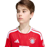 adidas FC Bayern Munich Kids Home Stadium 2026/27 Jersey Red Crest