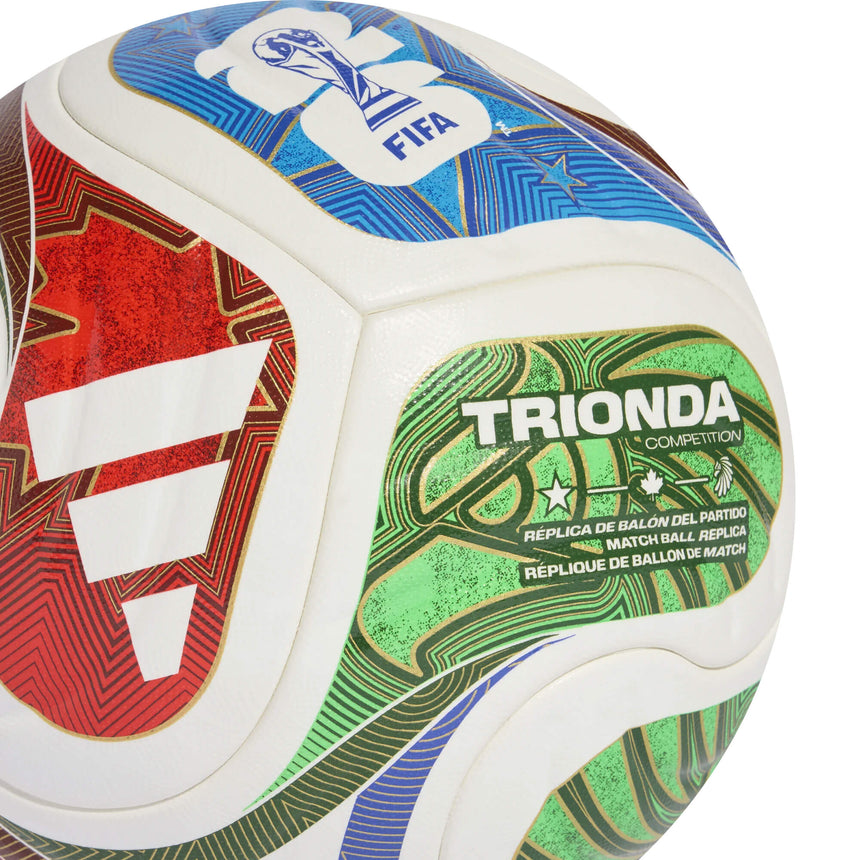 adidas FIFA 2026 World Cup Trionda Competition Ball Red/Green/Blue Detail