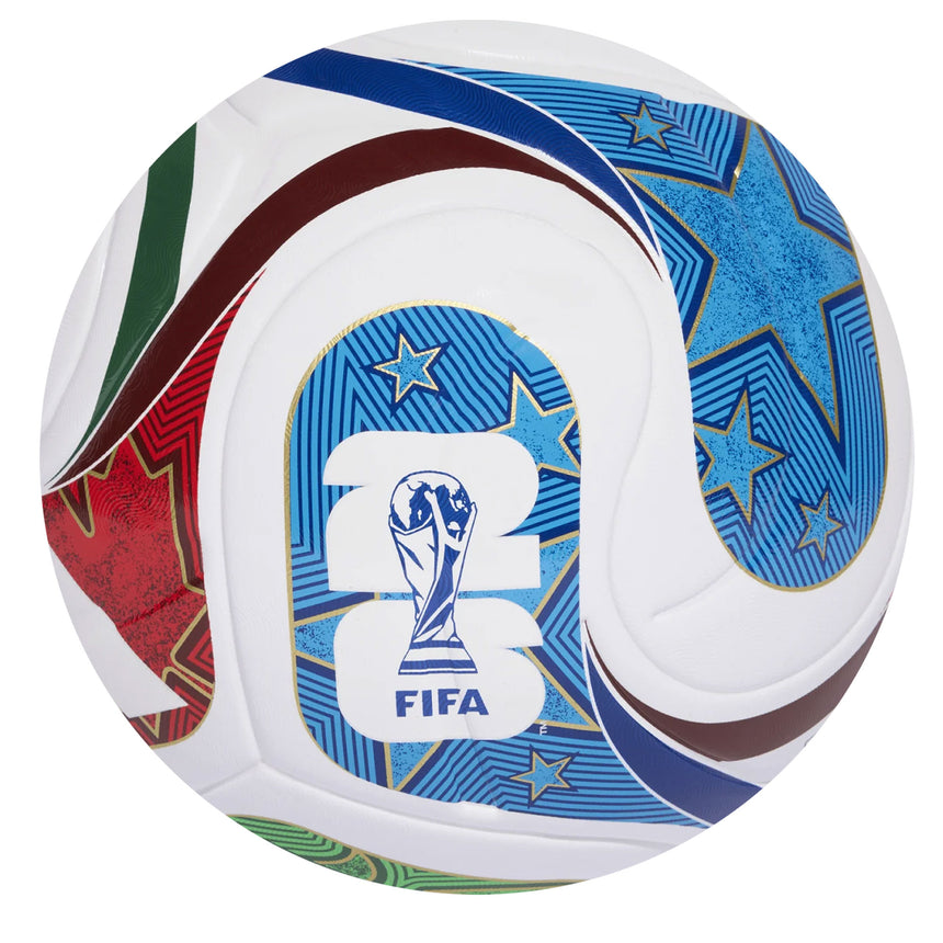 adidas FIFA 2026 World Cup Trionda League Ball Red/Green/Blue Front