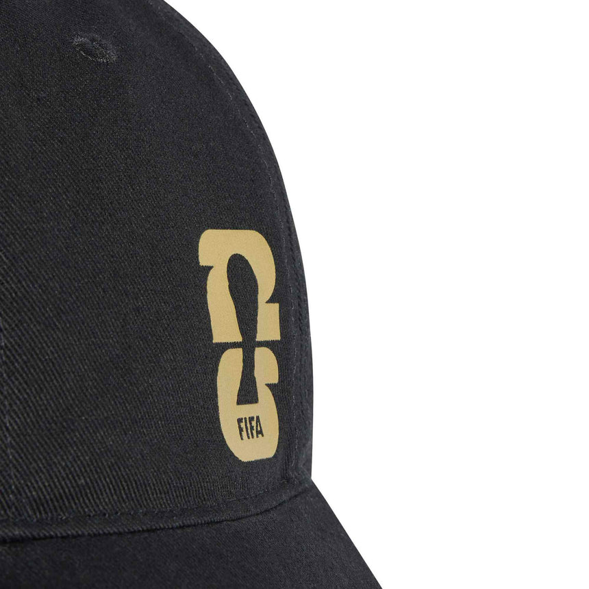 adidas FIFA World Cup 2026 Official Emblem Cap Black/Gold Crest