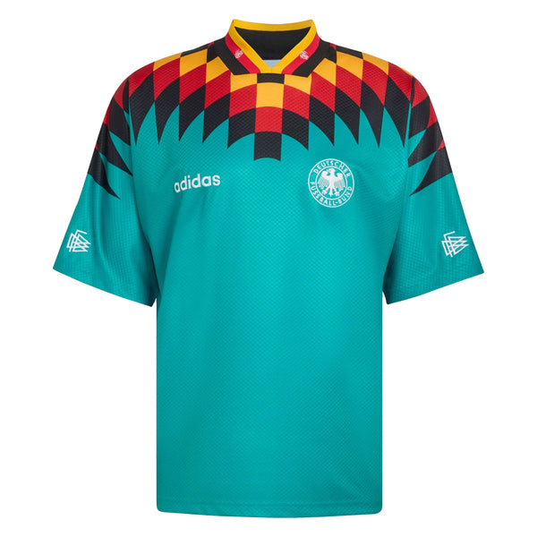 adidas Germany Men's Away Throwback 1994 Jersey Turquoise – Azteca