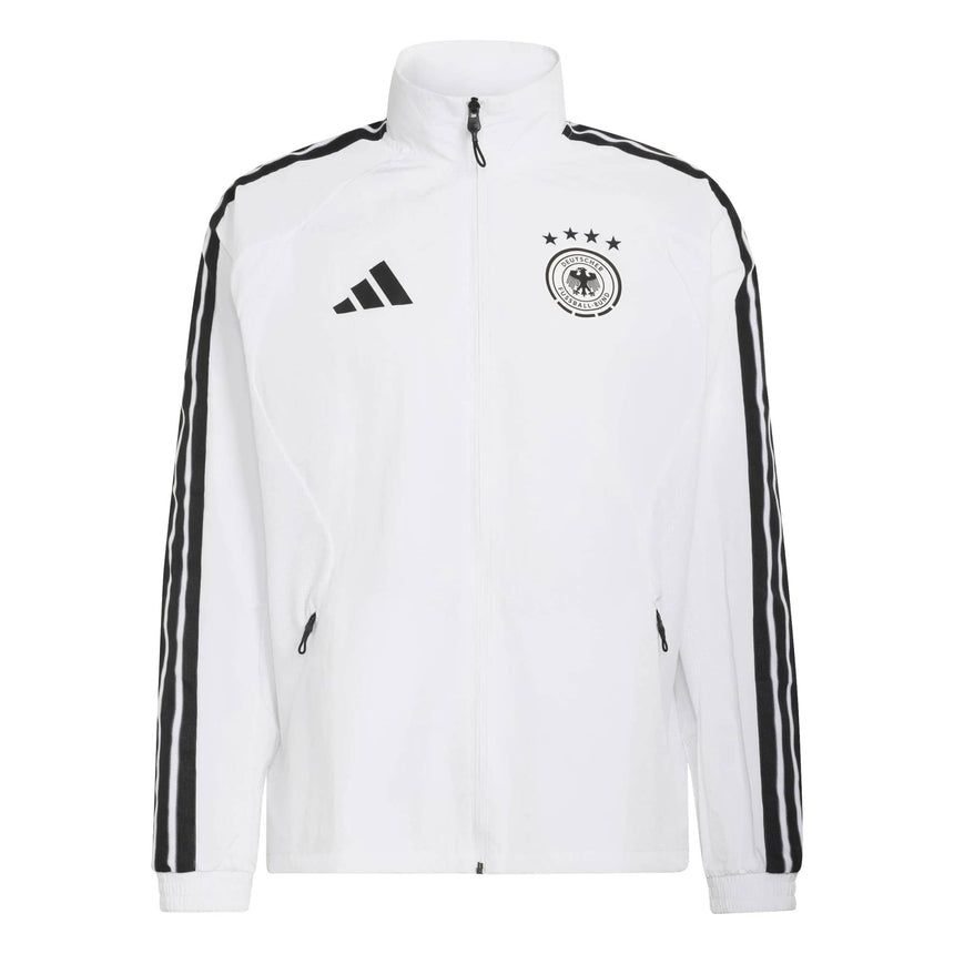 adidas Germany Men's Home Anthem Jacket White/Black Front