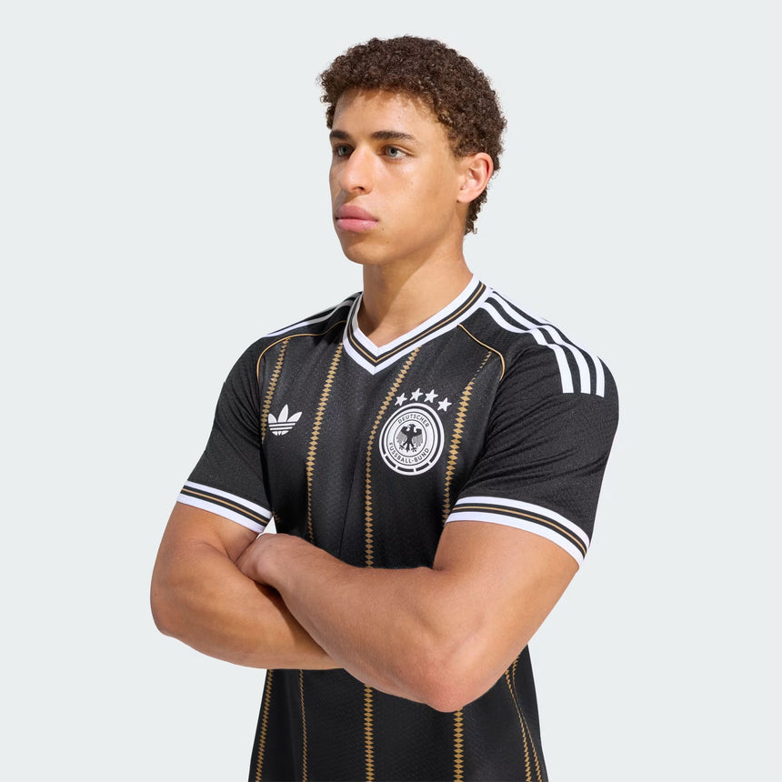 adidas Germany Men's Third Stadium 2026 Jersey Black Model