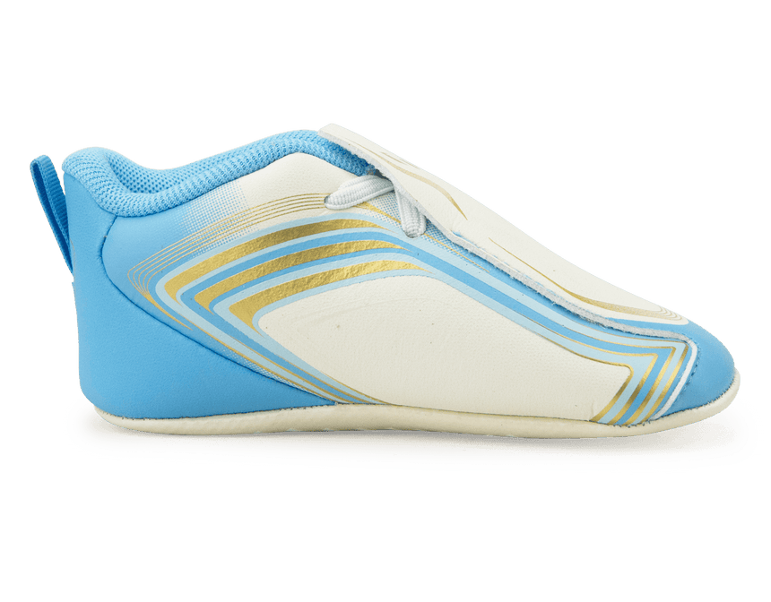 Adidas Infant F50 Messi Crib Shoes Infant Ivory/Sea Blue/Ice Blue Side