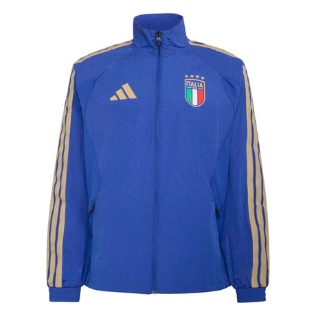 adidas Italy Men's Home Anthem Jacket Blue Front