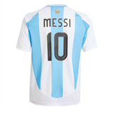 adidas Kids Argentina 2024/25 Home Jersey w/ Messi #10 Printing Back