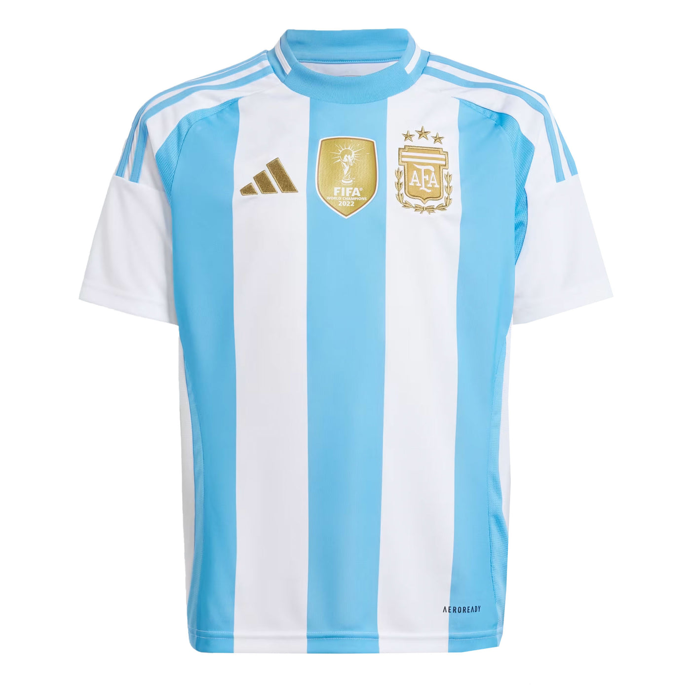 adidas Kids Argentina 2024/25 Home Jersey White/Blue Burst Front