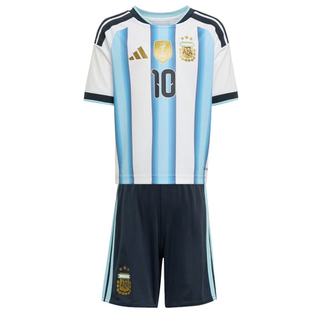 adidas Kid's Argentina 2026 Home Messi World Cup Mini Kit White/Ice Blue Both