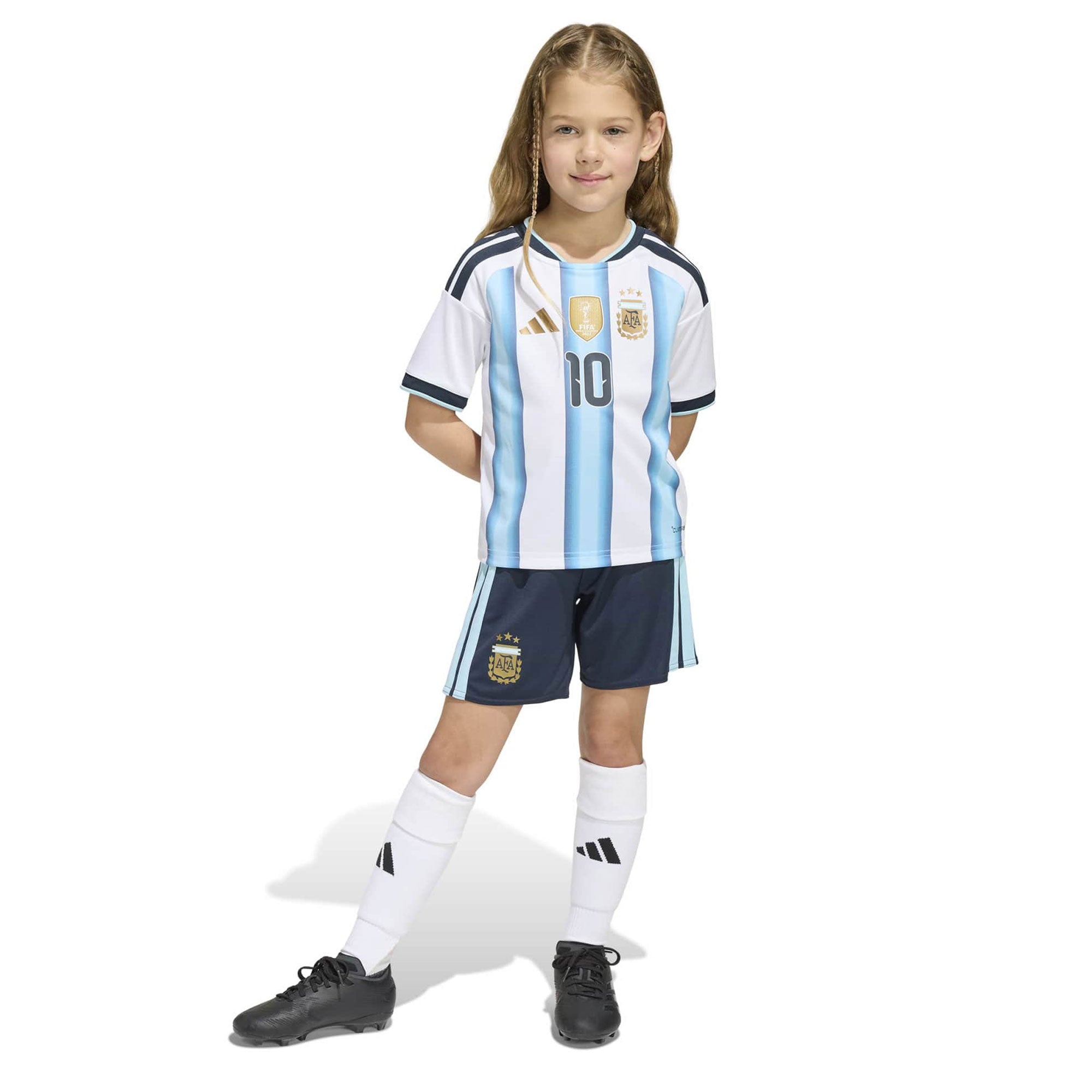 adidas Argentina Kids Home Messi Mini Kit World Cup 2026 – Azteca